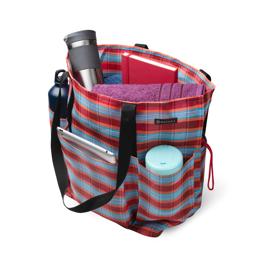 WAYUNA - Oversized, All Purpose, Multi Pocket, Utility Tote Bag